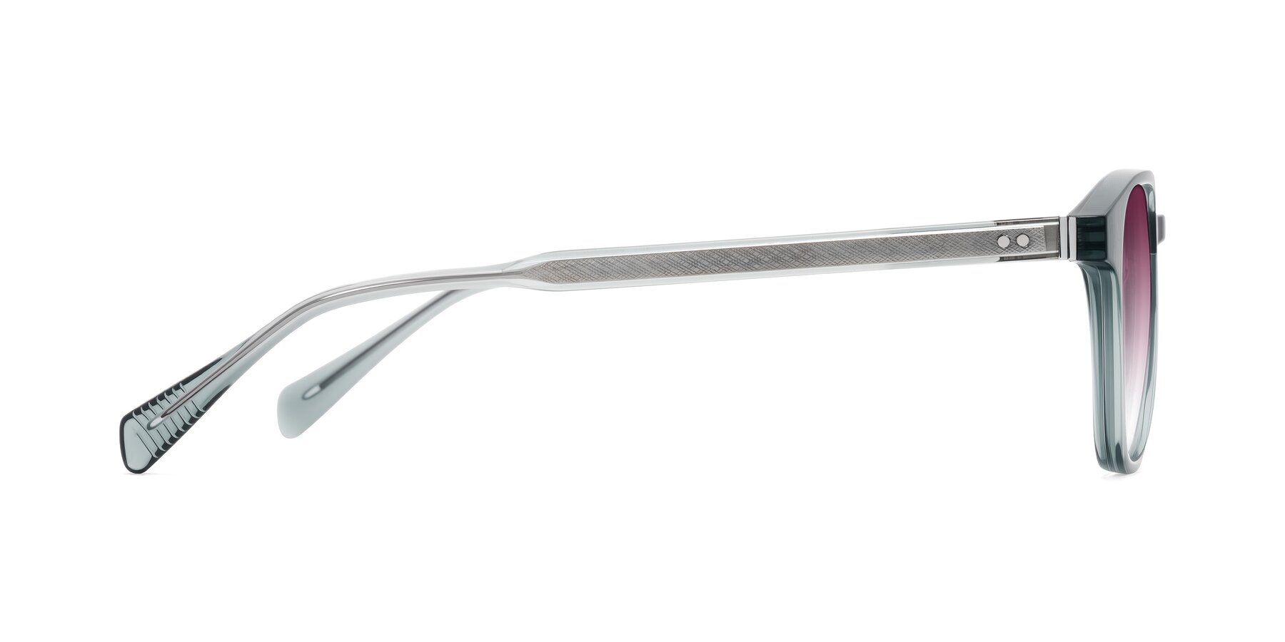 Side of Huites in Grayish Blue with Wine Gradient Lenses