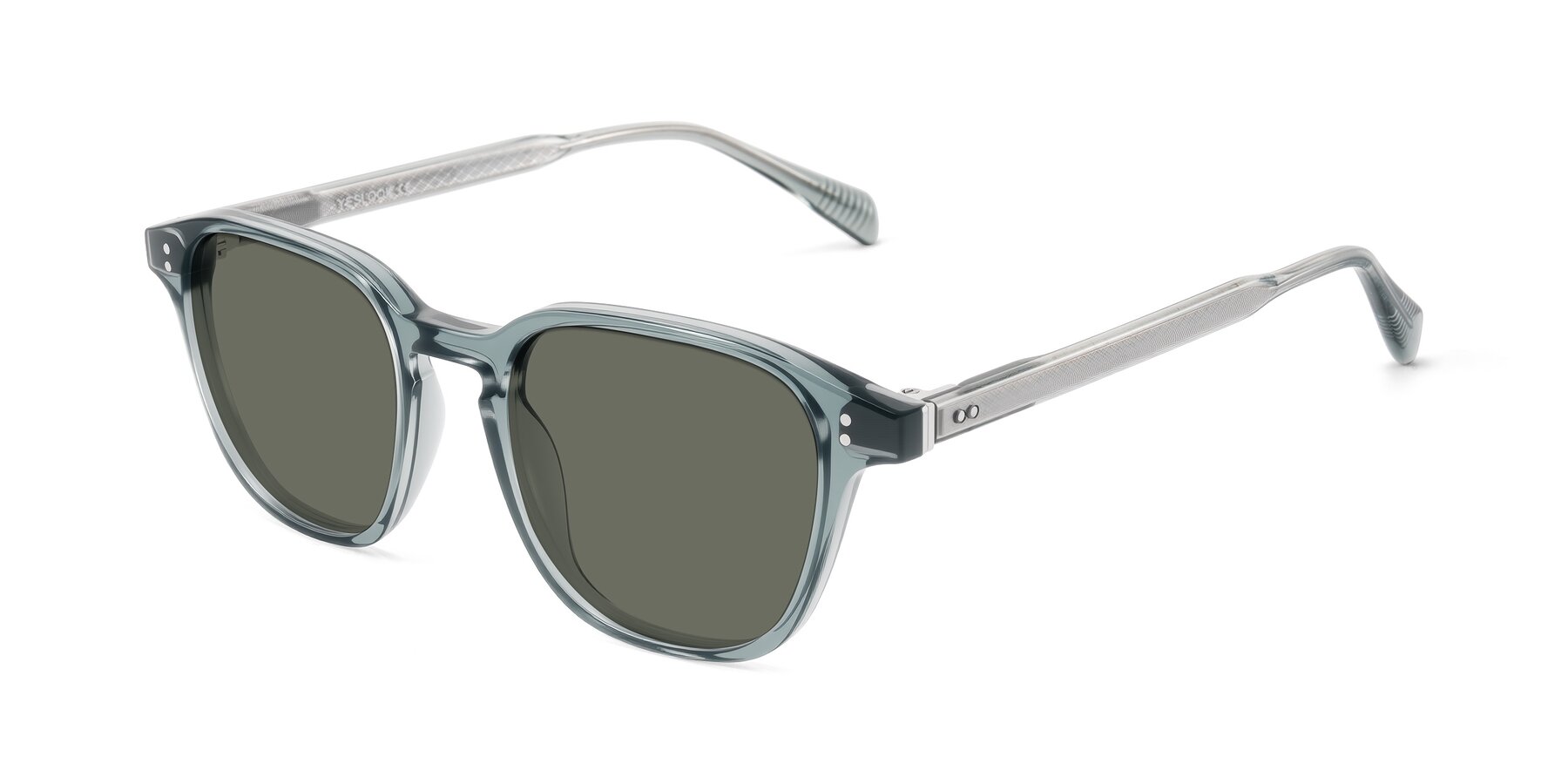 Angle of Huites in Grayish Blue with Gray Polarized Lenses