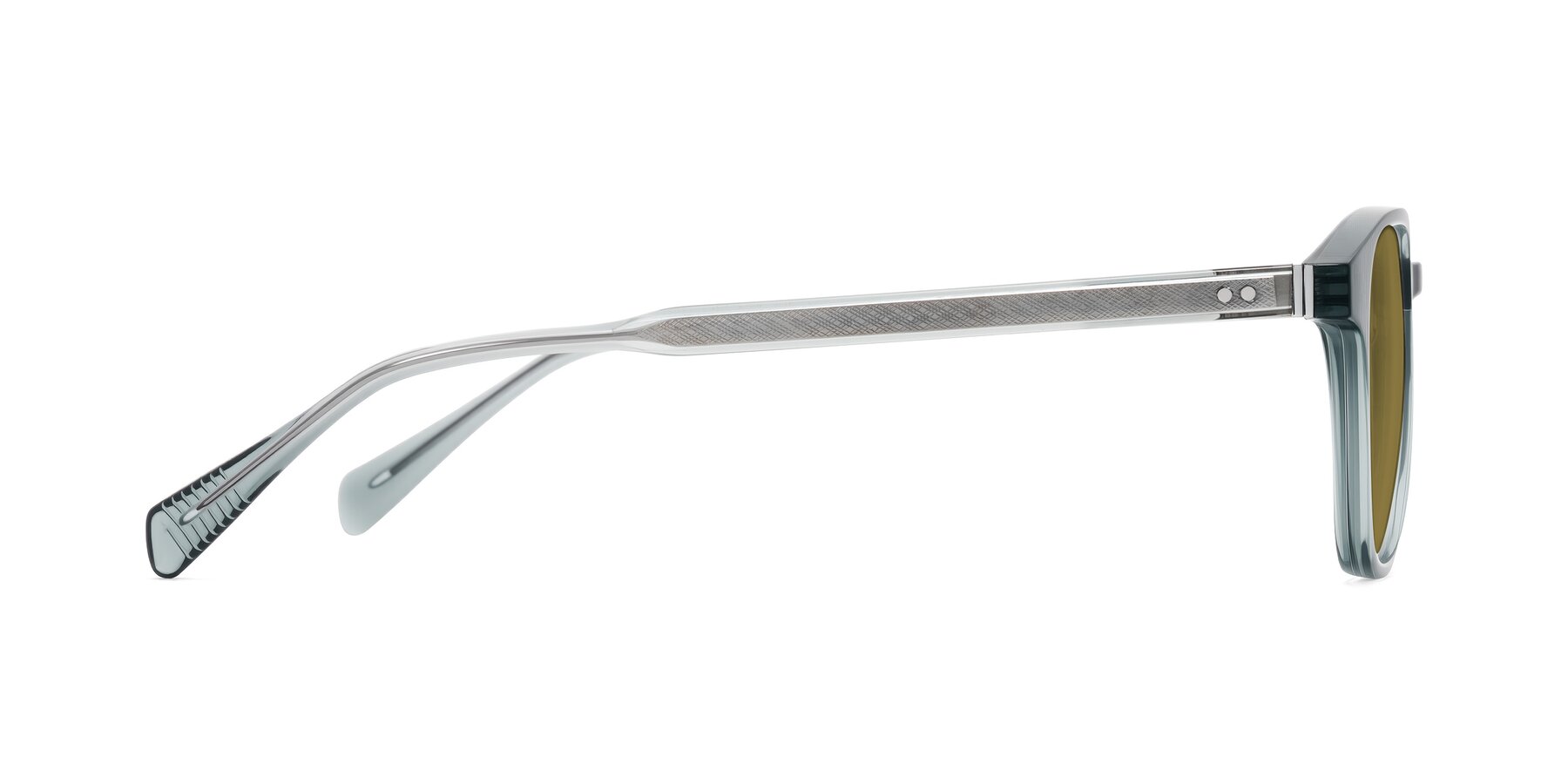 Side of Huites in Grayish Blue with Brown Polarized Lenses