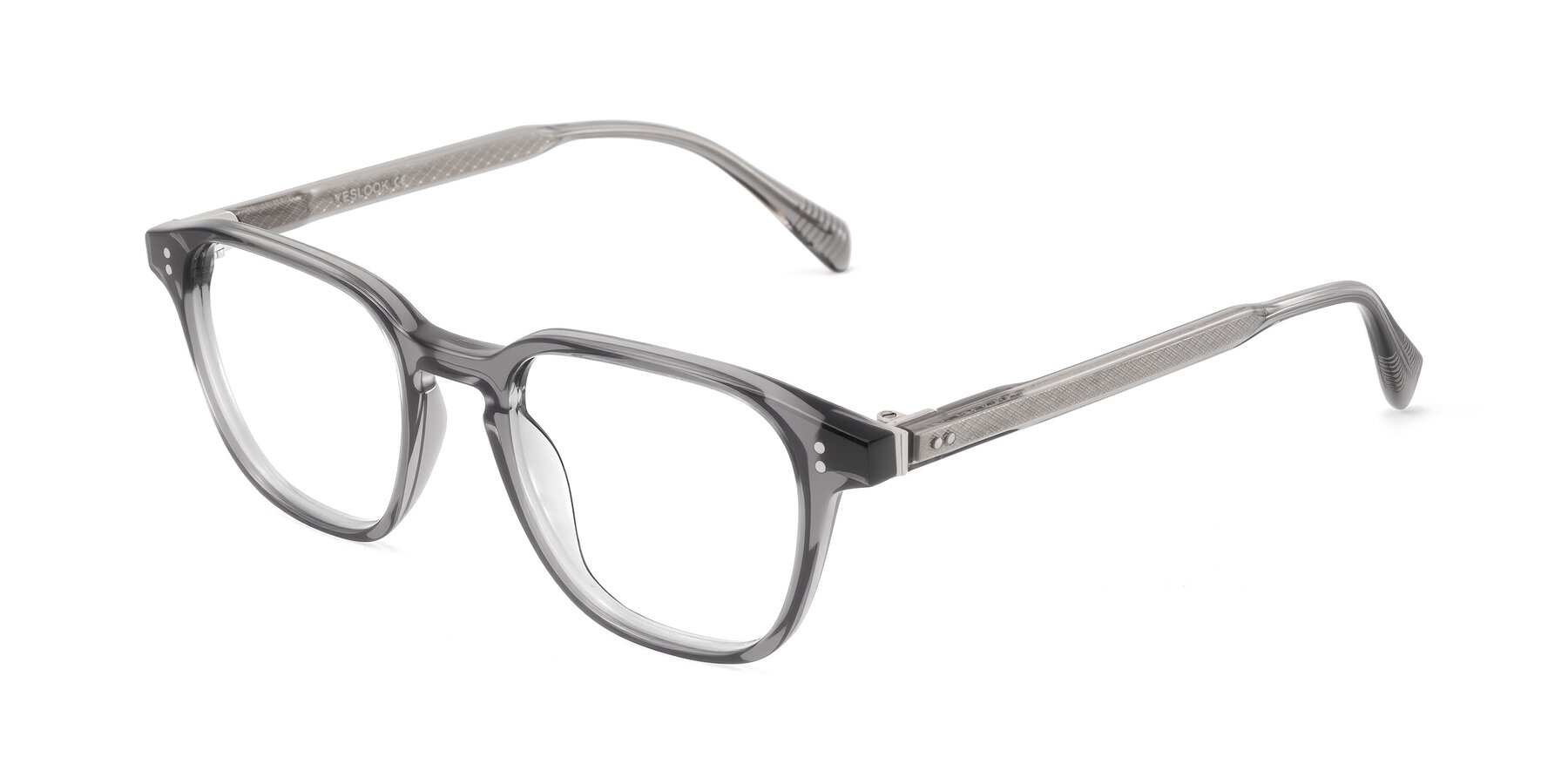 Angle of Huites in Gray with Clear Reading Eyeglass Lenses