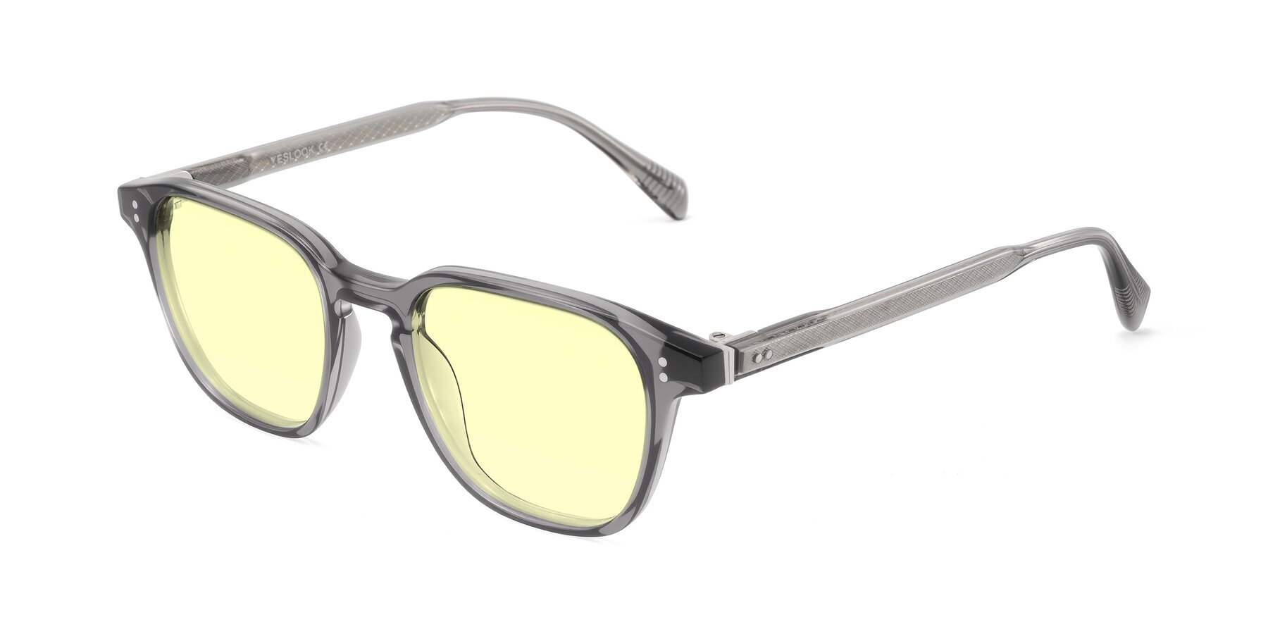 Angle of Huites in Gray with Light Yellow Tinted Lenses