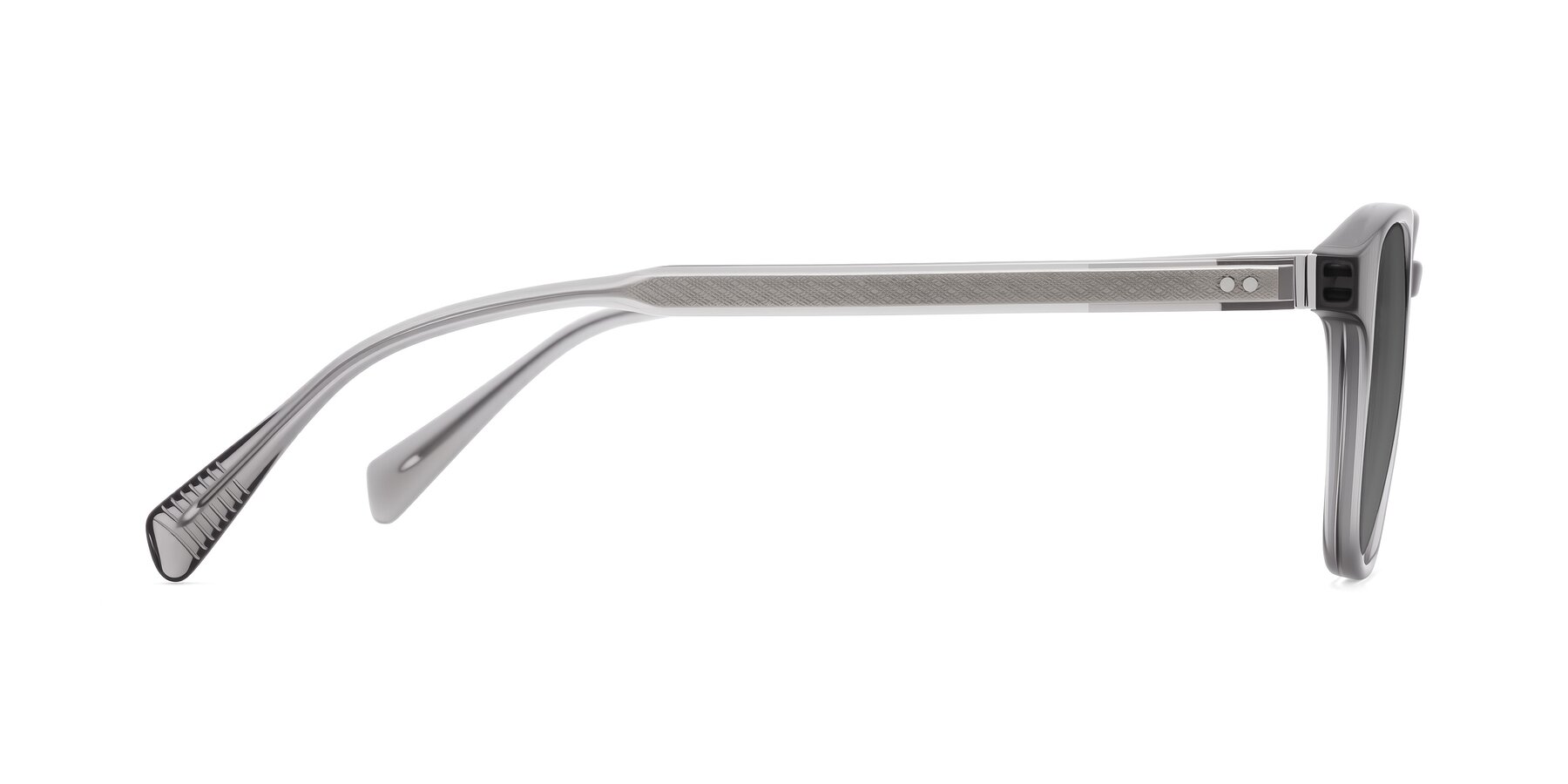 Side of Huites in Gray with Medium Gray Tinted Lenses