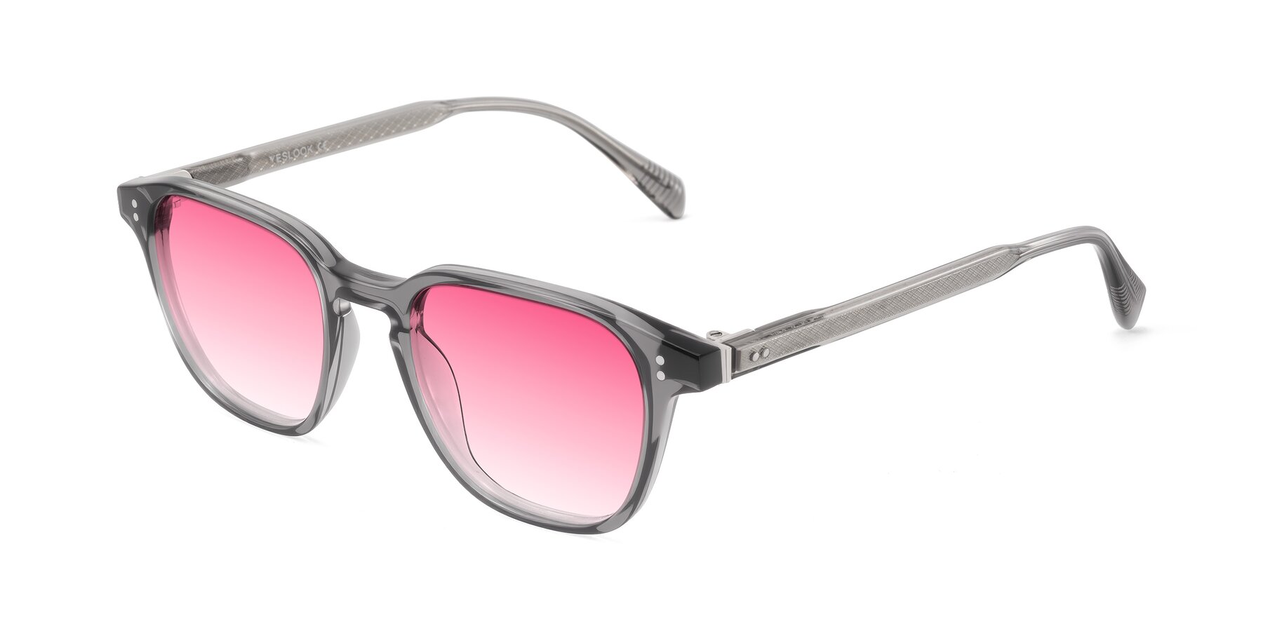 Angle of Huites in Gray with Pink Gradient Lenses