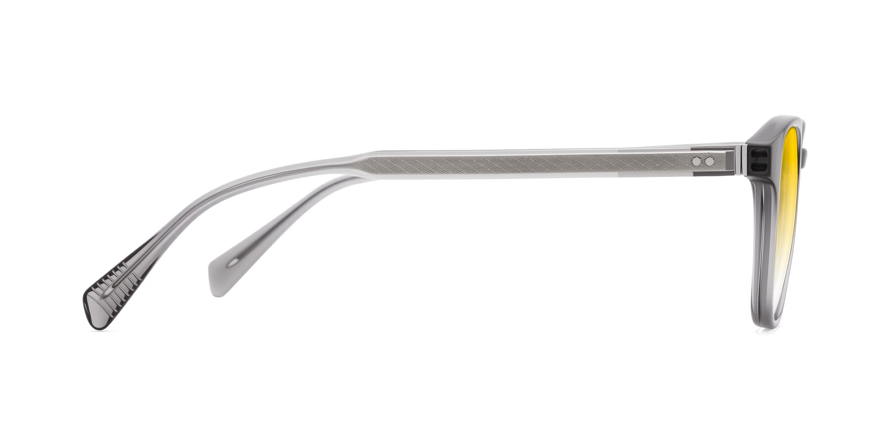Side of Huites in Gray with Yellow Gradient Lenses