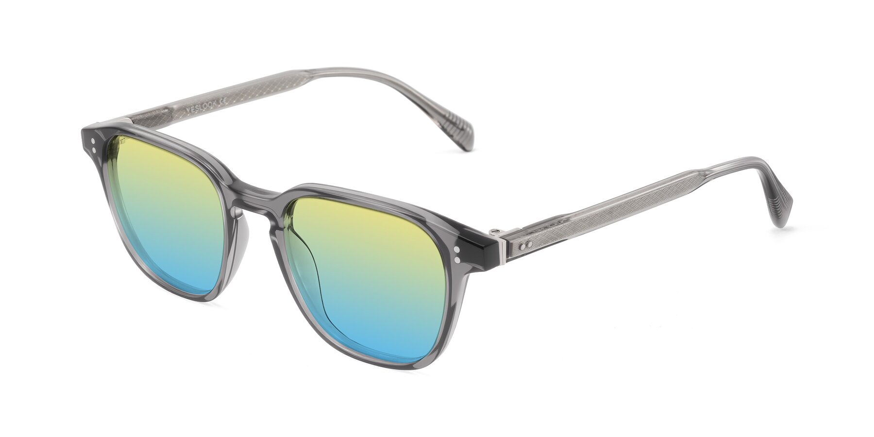 Angle of Huites in Gray with Yellow / Blue Gradient Lenses