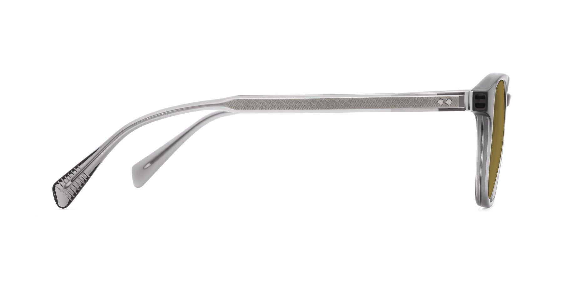 Side of Huites in Gray with Brown Polarized Lenses