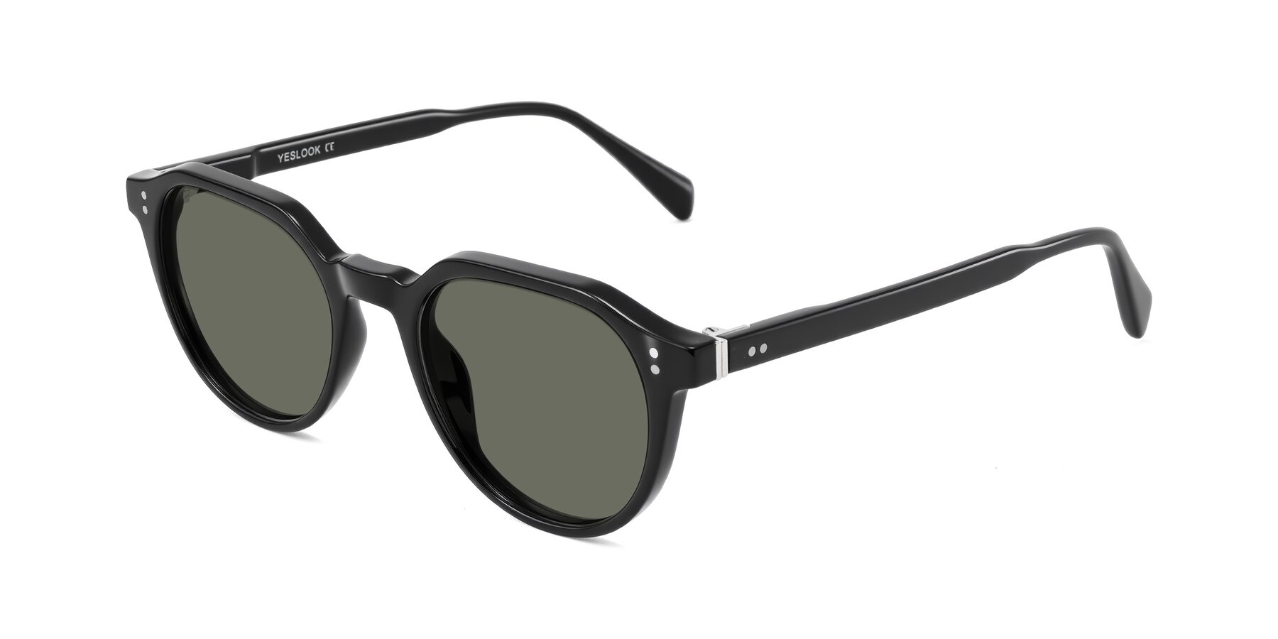 Angle of Cotaii in Black with Gray Polarized Lenses