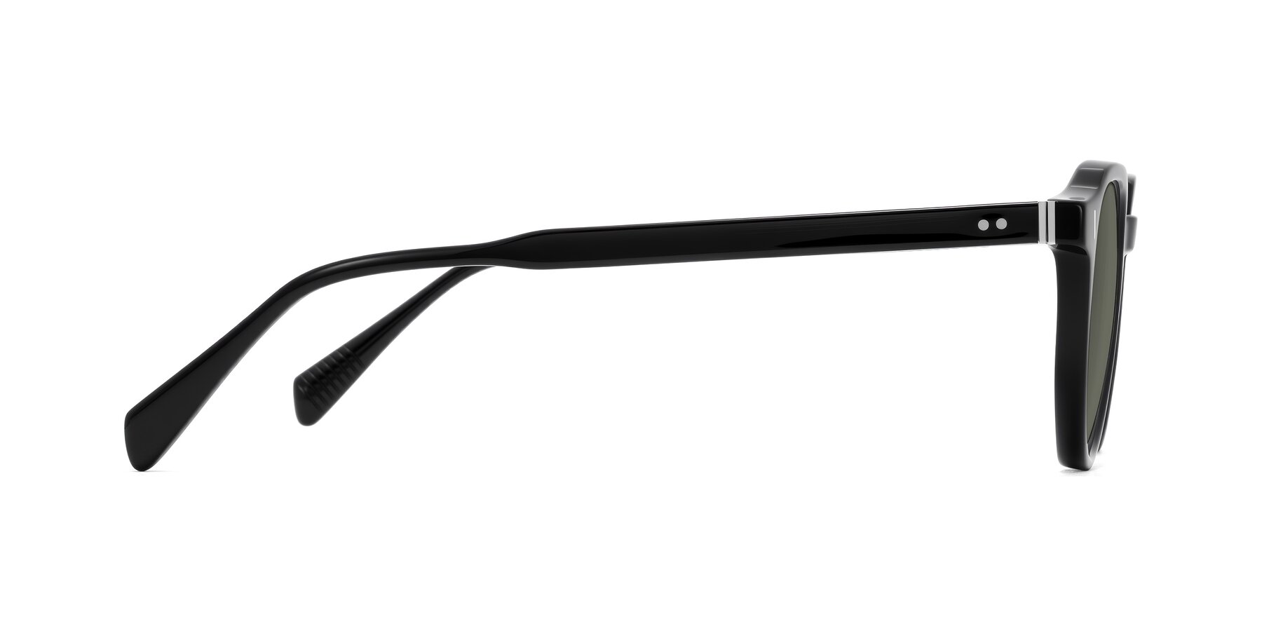 Side of Cotaii in Black with Gray Polarized Lenses