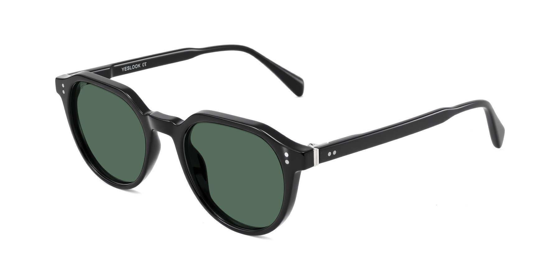 Angle of Cotaii in Black with Green Polarized Lenses