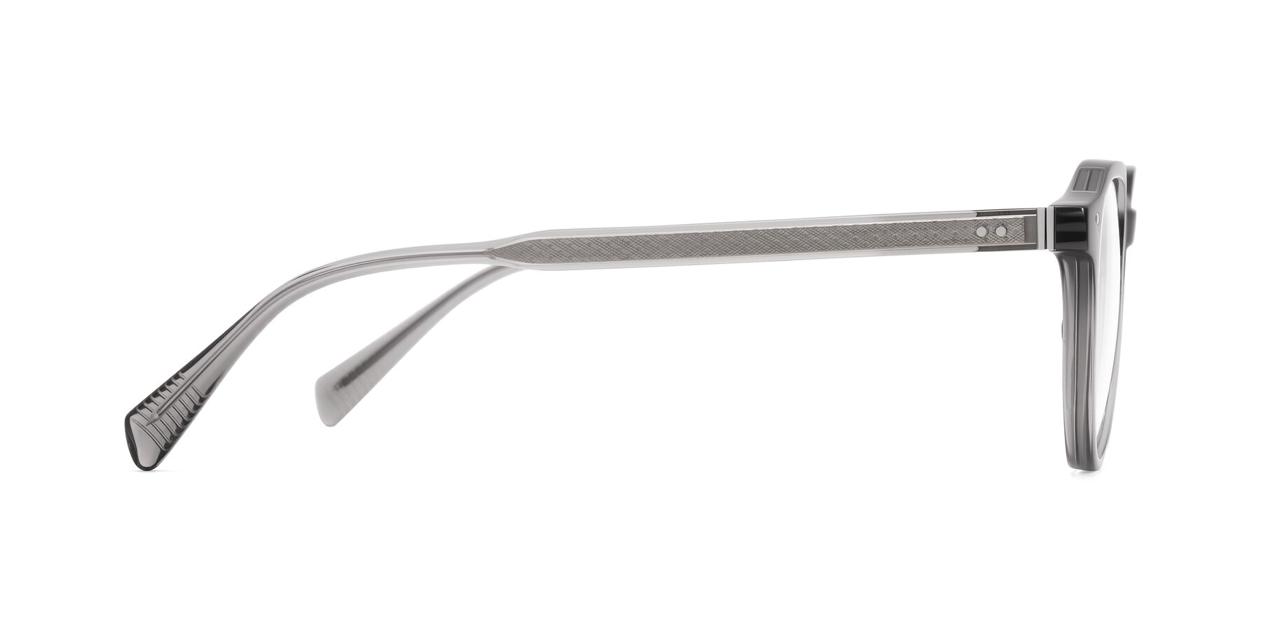 Side of Cotaii in Gray with Clear Reading Eyeglass Lenses