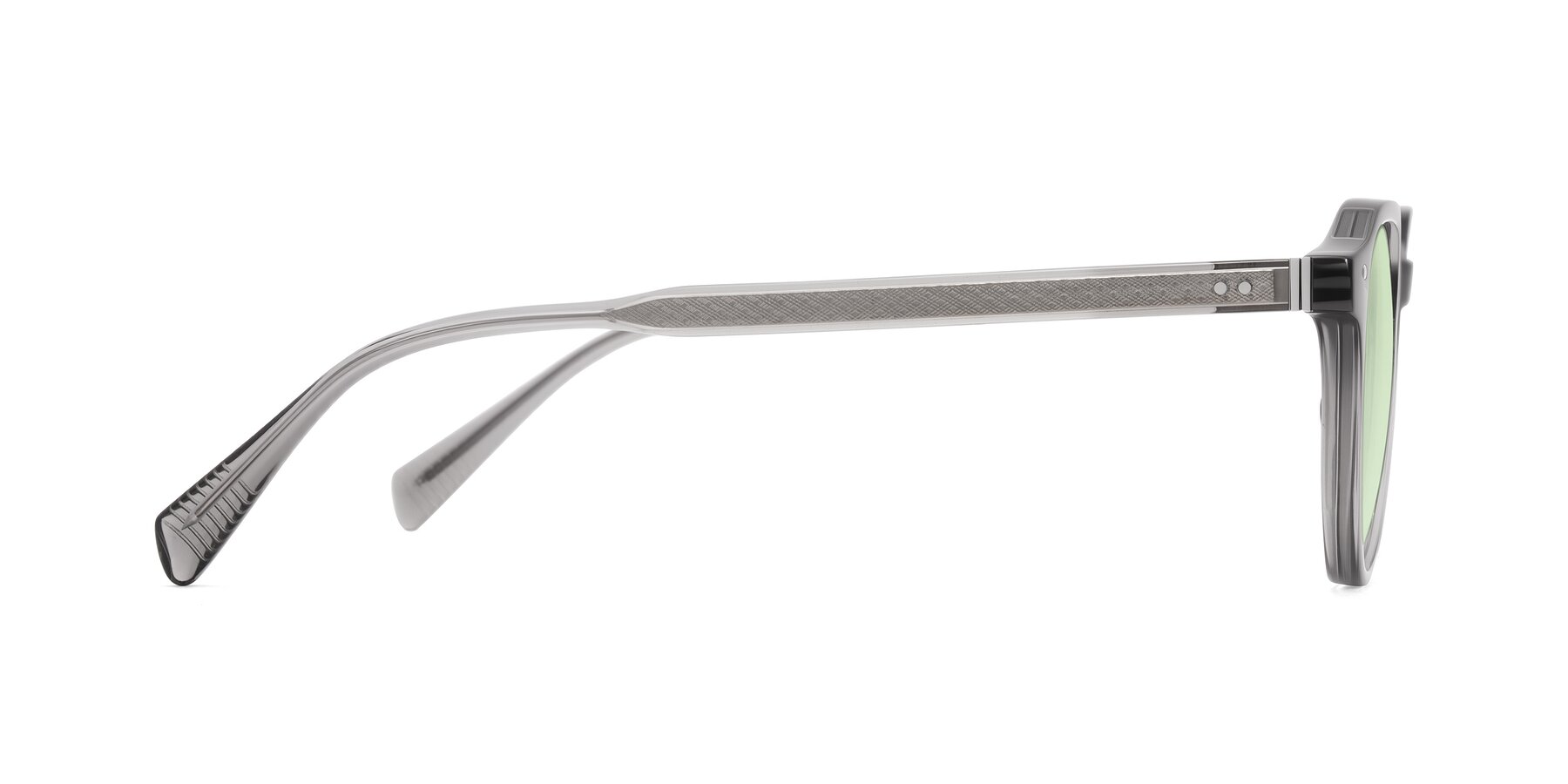 Side of Cotaii in Gray with Light Green Tinted Lenses