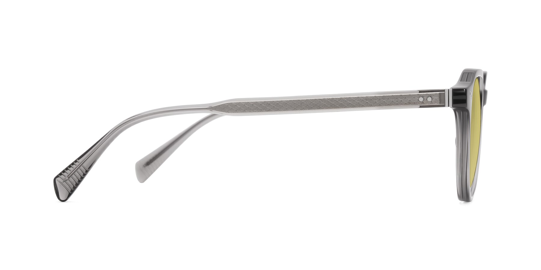 Side of Cotaii in Gray with Medium Champagne Tinted Lenses