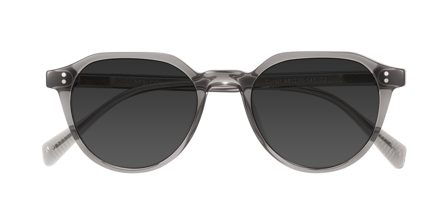 Folded Front of Cotaii in Gray with Gray Tinted Lenses