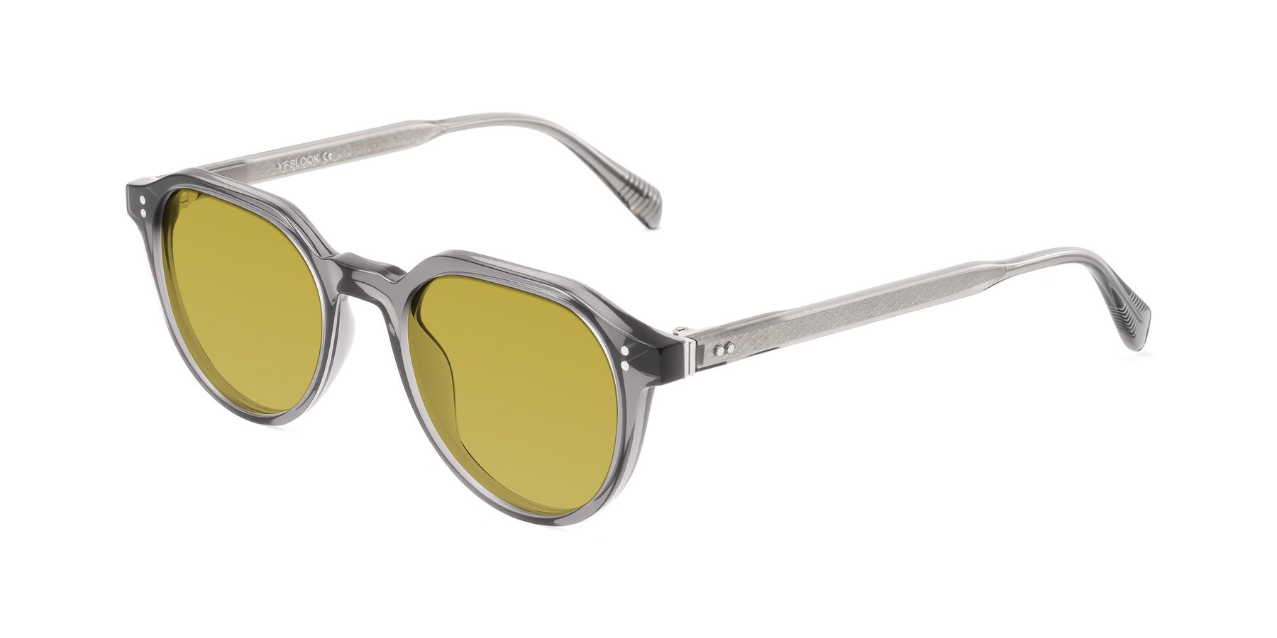 Angle of Cotaii in Gray with Champagne Tinted Lenses