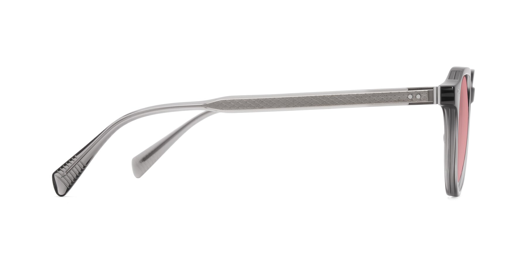 Side of Cotaii in Gray with Medium Garnet Tinted Lenses