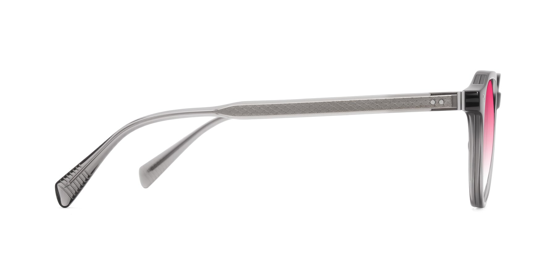 Side of Cotaii in Gray with Pink Gradient Lenses