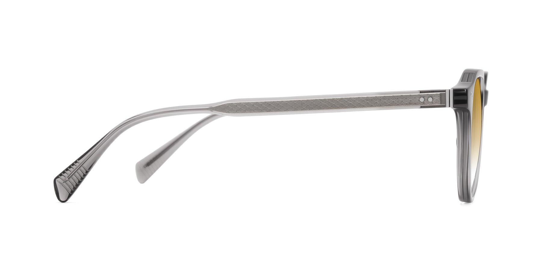 Side of Cotaii in Gray with Champagne Gradient Lenses