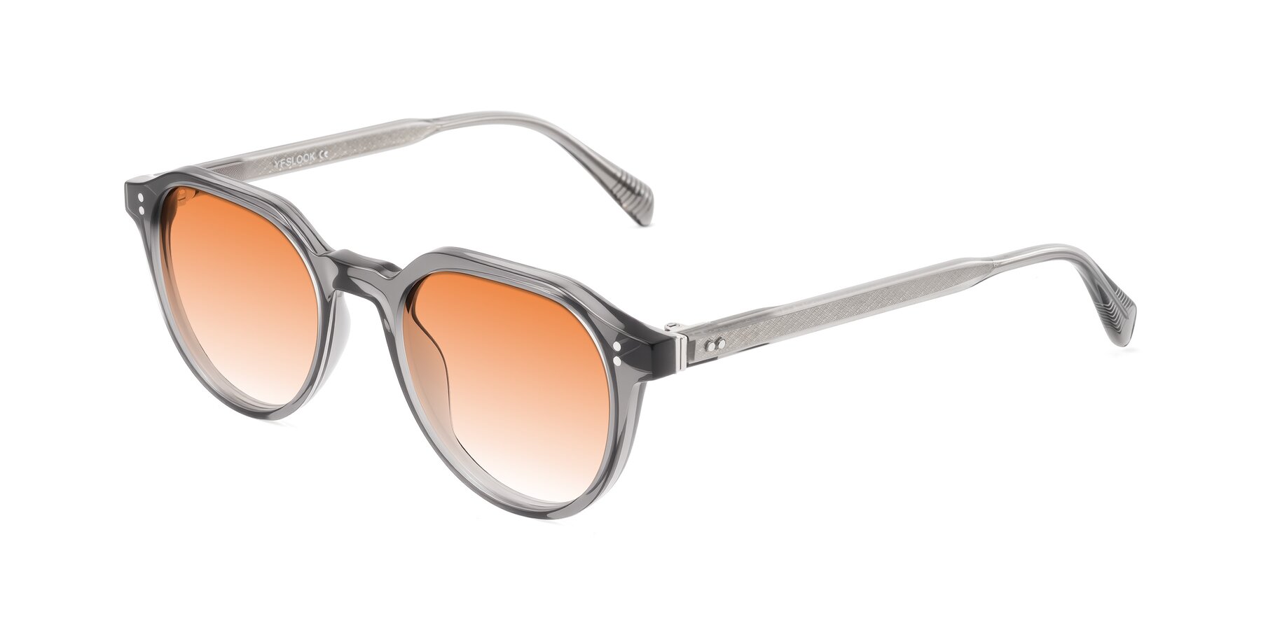Angle of Cotaii in Gray with Orange Gradient Lenses