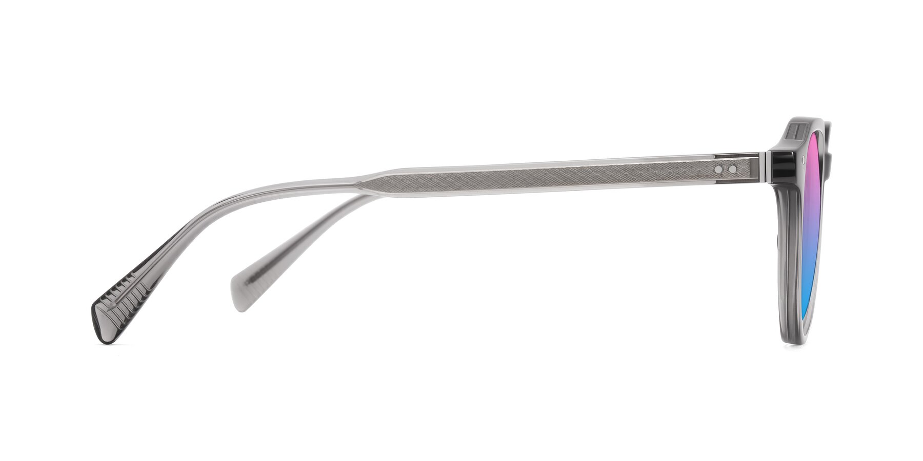 Side of Cotaii in Gray with Pink / Blue Gradient Lenses