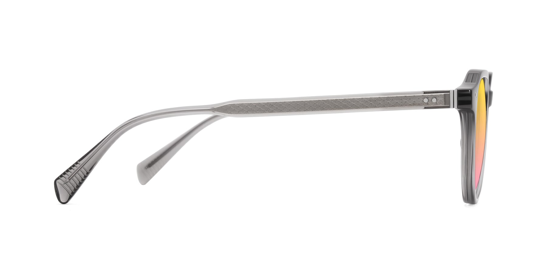 Side of Cotaii in Gray with Yellow / Pink Gradient Lenses