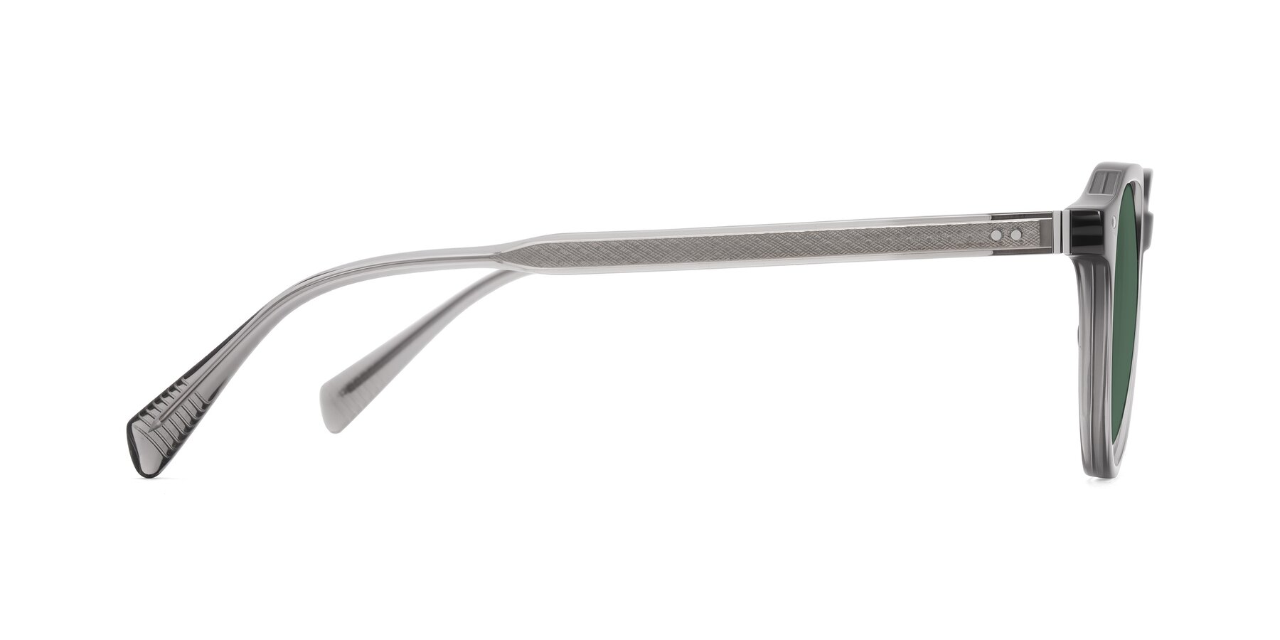 Side of Cotaii in Gray with Green Polarized Lenses