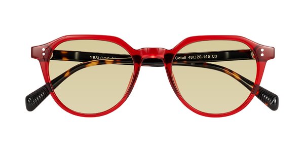 Front of Cotaii in Wine/Tortoise