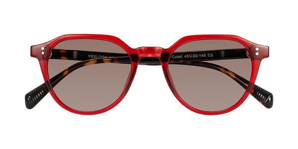 Front of Cotaii in Wine/Tortoise