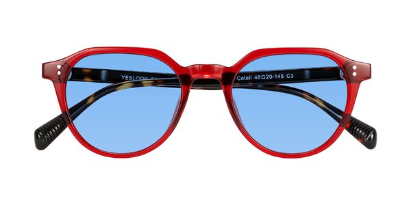 Front of Cotaii in Wine/Tortoise