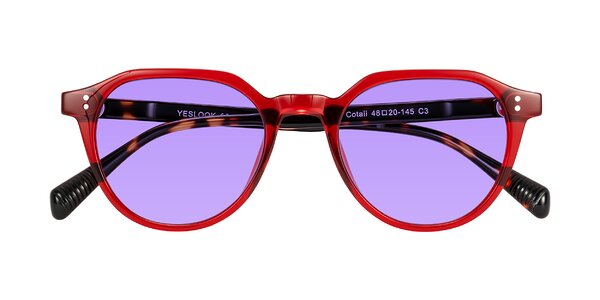 Front of Cotaii in Wine/Tortoise