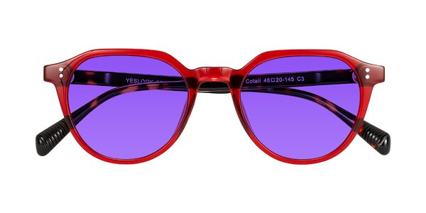 Front of Cotaii in Wine/Tortoise