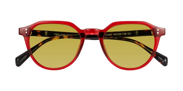 Front of Cotaii in Wine/Tortoise