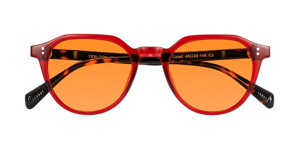 Front of Cotaii in Wine/Tortoise