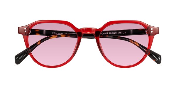 Front of Cotaii in Wine/Tortoise