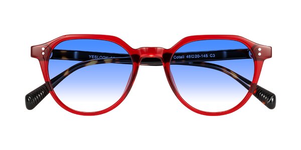 Front of Cotaii in Wine/Tortoise