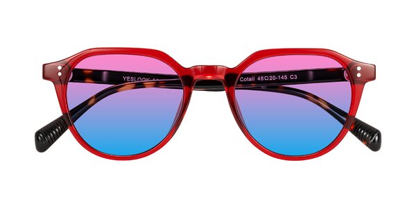 Front of Cotaii in Wine/Tortoise