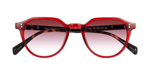 Front of Cotaii in Wine/Tortoise