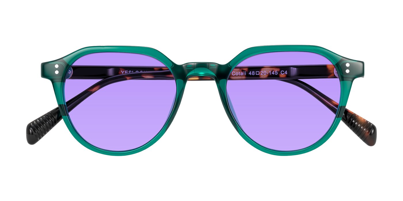 Cotaii - Emerald/Tortoise Tinted Sunglasses