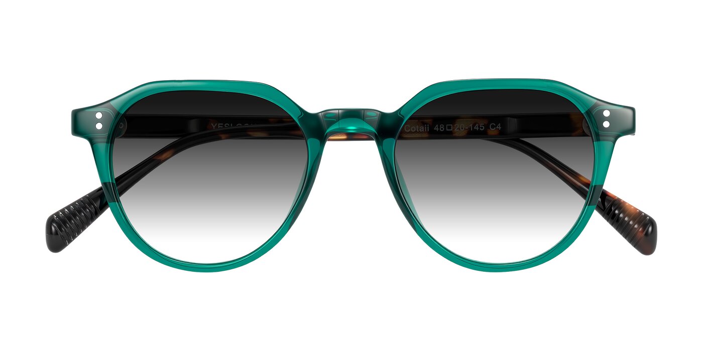 Cotaii - Emerald/Tortoise Gradient Sunglasses