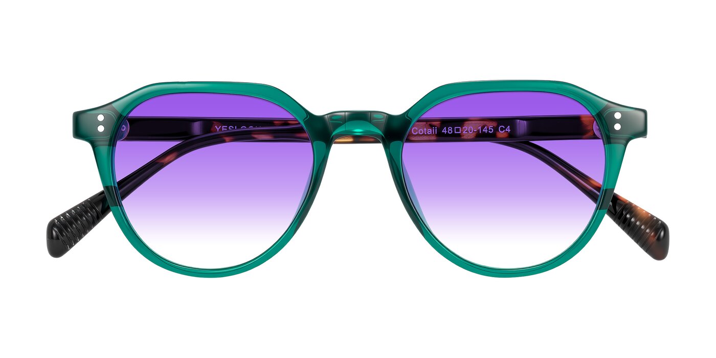 Cotaii - Emerald/Tortoise Gradient Sunglasses