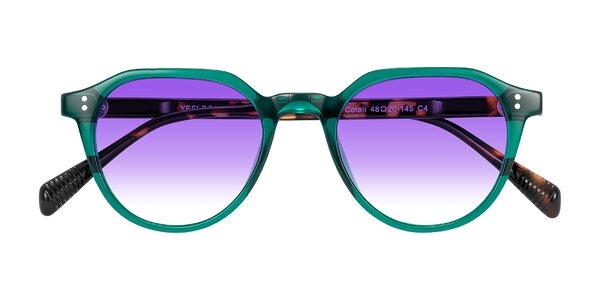 Front of Cotaii in Emerald/Tortoise