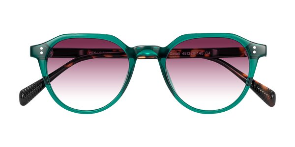 Front of Cotaii in Emerald/Tortoise