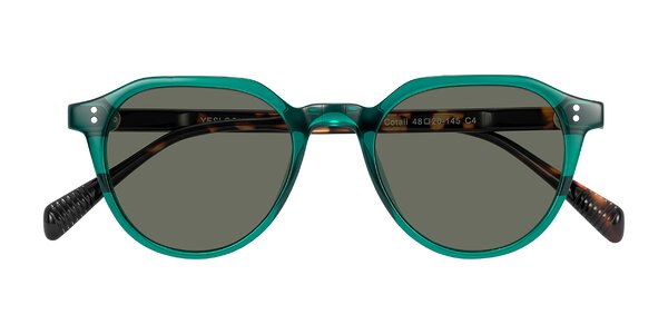 Front of Cotaii in Emerald/Tortoise