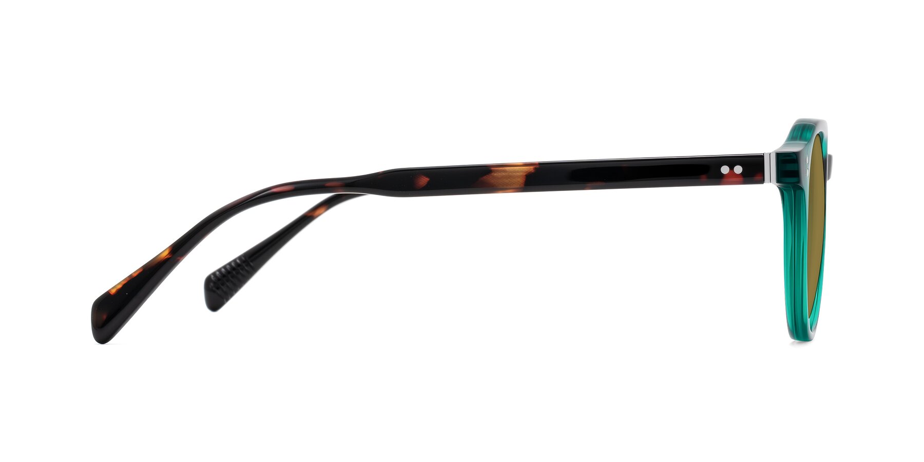 Side of Cotaii in Emerald/Tortoise with Brown Polarized Lenses