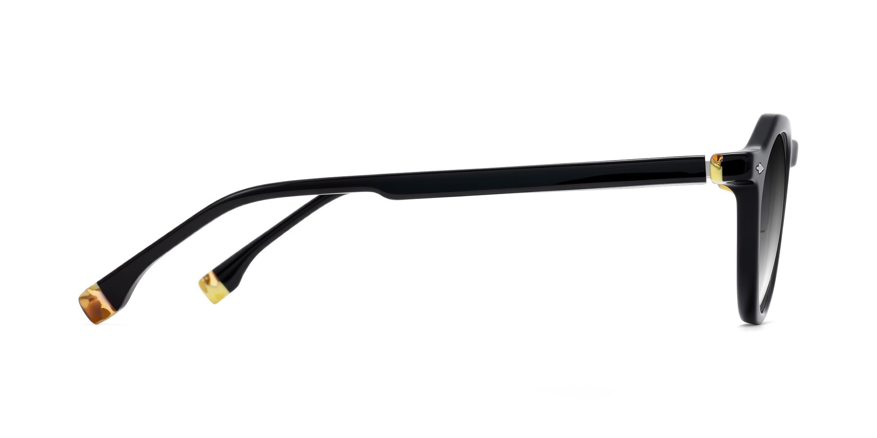 Side of Orta in Black with Gray Gradient Lenses