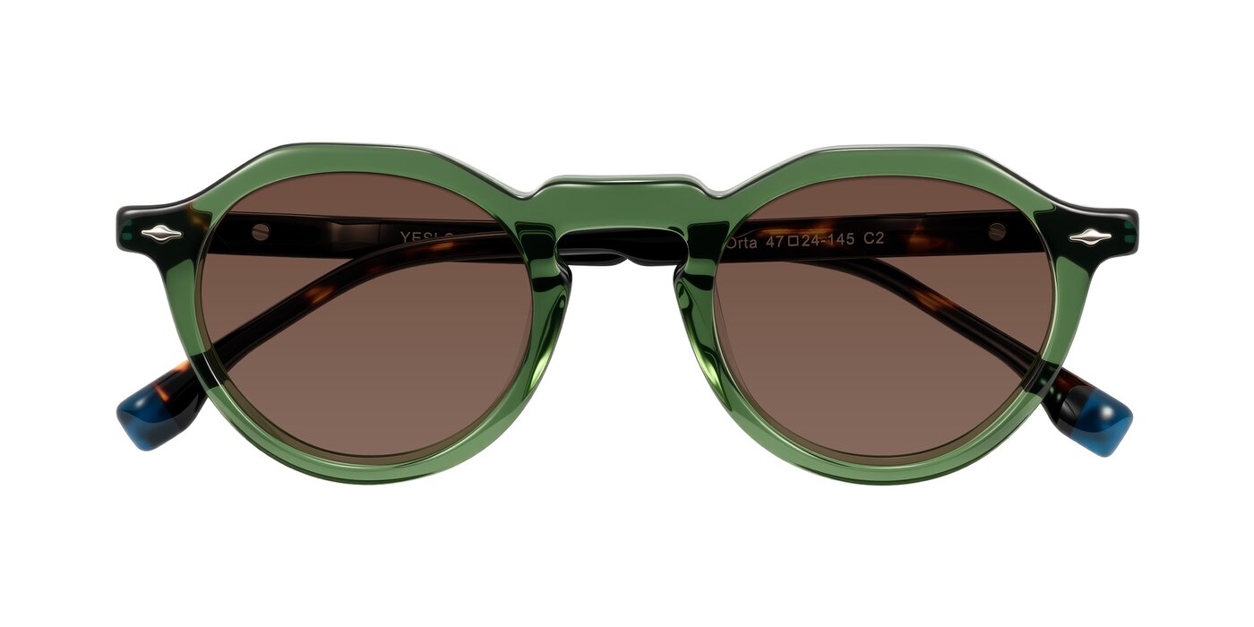 Orta - Green/Tortoise Tinted Sunglasses