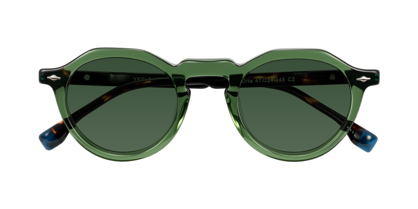 Orta - Green/Tortoise Tinted Sunglasses