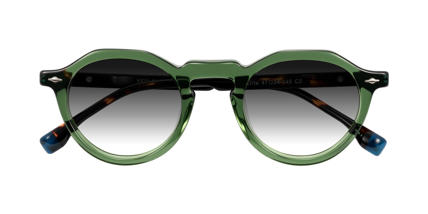 Orta - Green/Tortoise Gradient Sunglasses