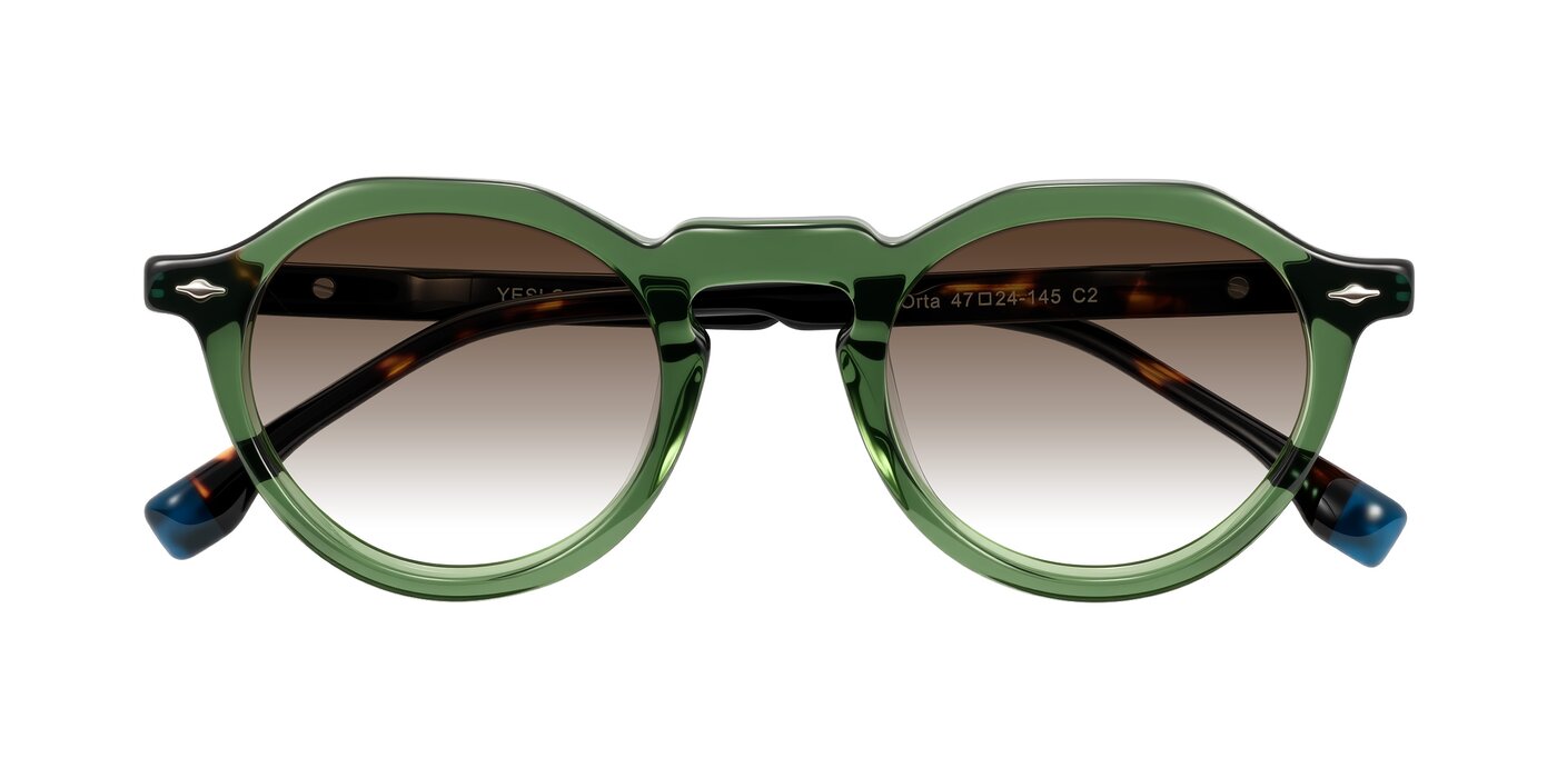 Orta - Green/Tortoise Gradient Sunglasses