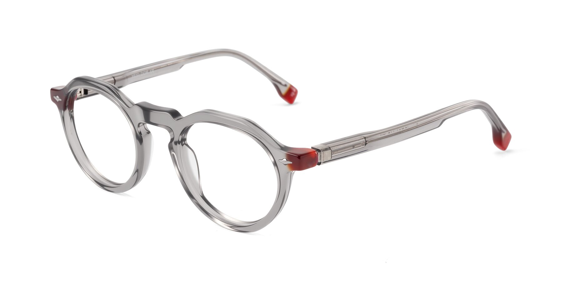 Angle of Orta in Gray with Clear Reading Eyeglass Lenses