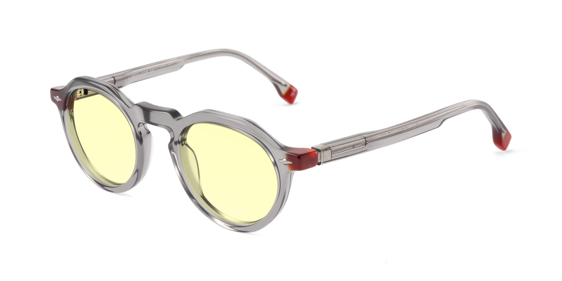 Angle of Orta in Gray with Light Yellow Tinted Lenses